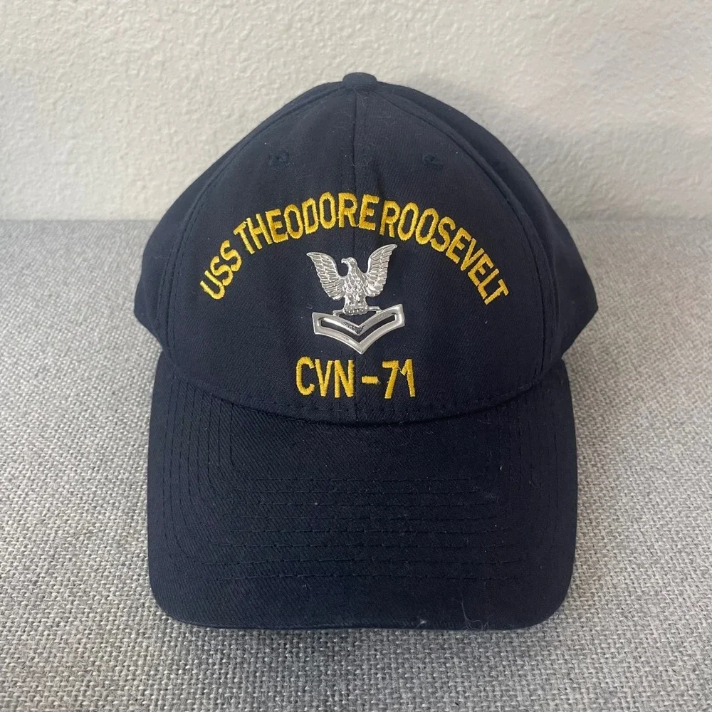 USS Theodore Roosevelt CVN 71 Hat Navy Aircraft Carrier Ship Vintage